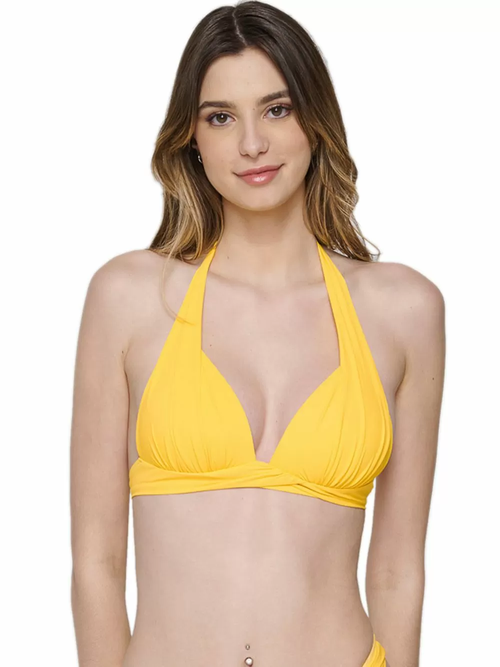 Μαγιό LUNA Blue Sense Μπικίνι Τρίγωνο Push Up Yellow - Χωρίς Μπανέλα 