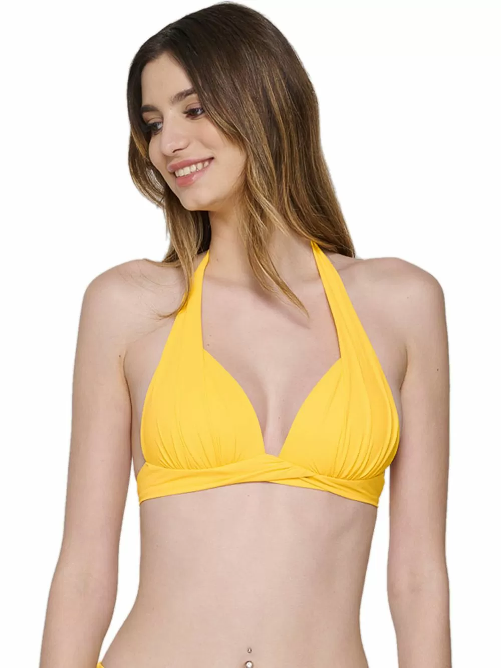 Μαγιό LUNA Blue Sense Μπικίνι Τρίγωνο Push Up Yellow - Χωρίς Μπανέλα 