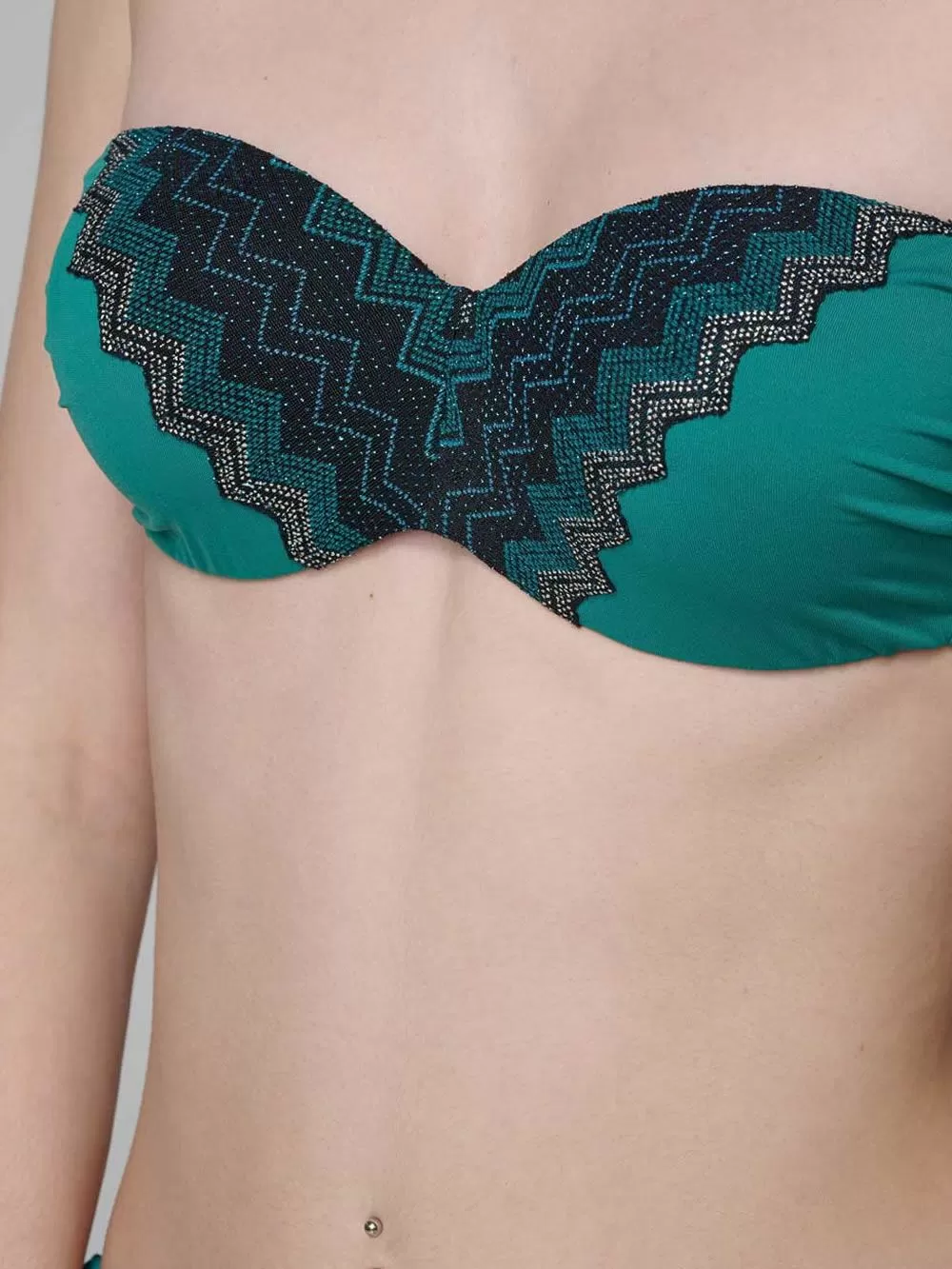 Μαγιό LUNA Topaz Strapless Σουτιέν Μπικίνι - Ήπια Ενίσχυση & Μπανέλα - Lurex Λαμέ 