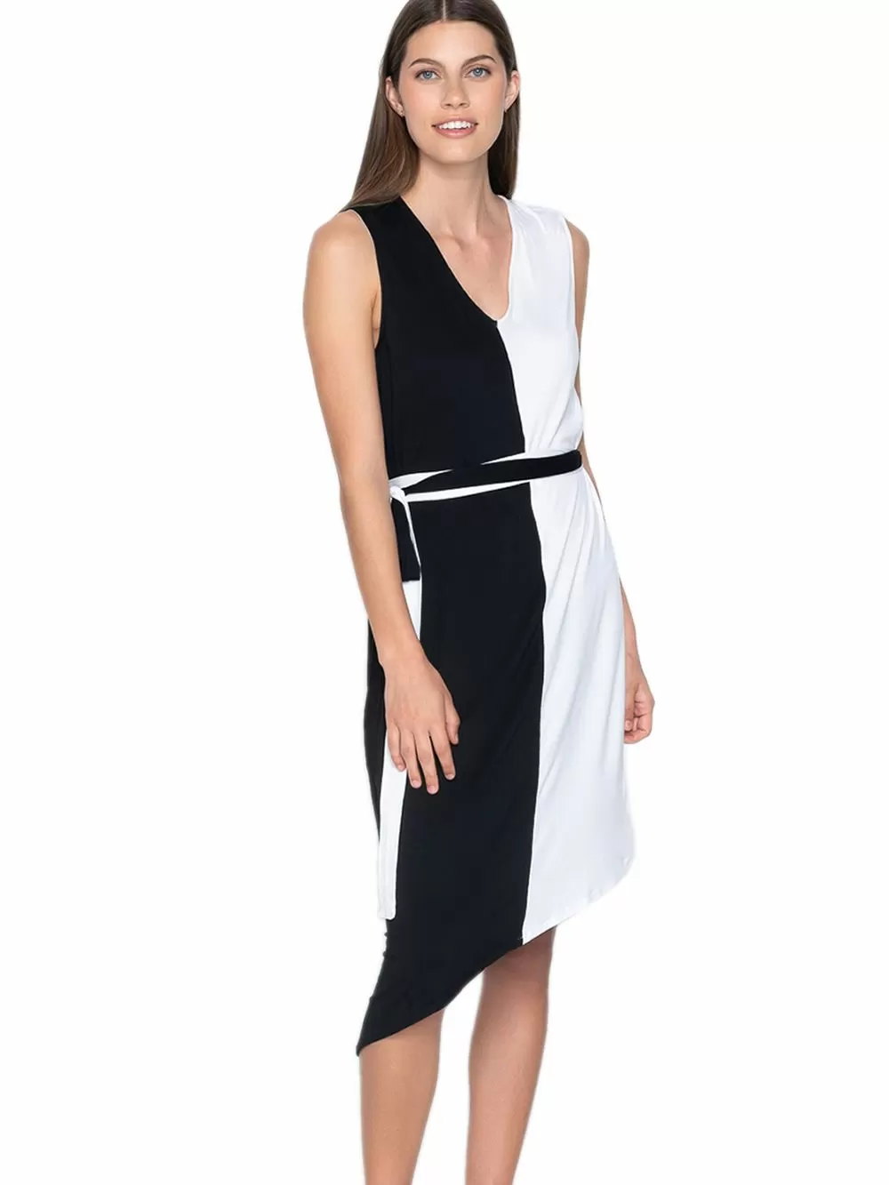 Beachwear LUNA Iconic- Ασύμμετρο Φόρεμα - Απαλό Ύφασμα - V Shape 