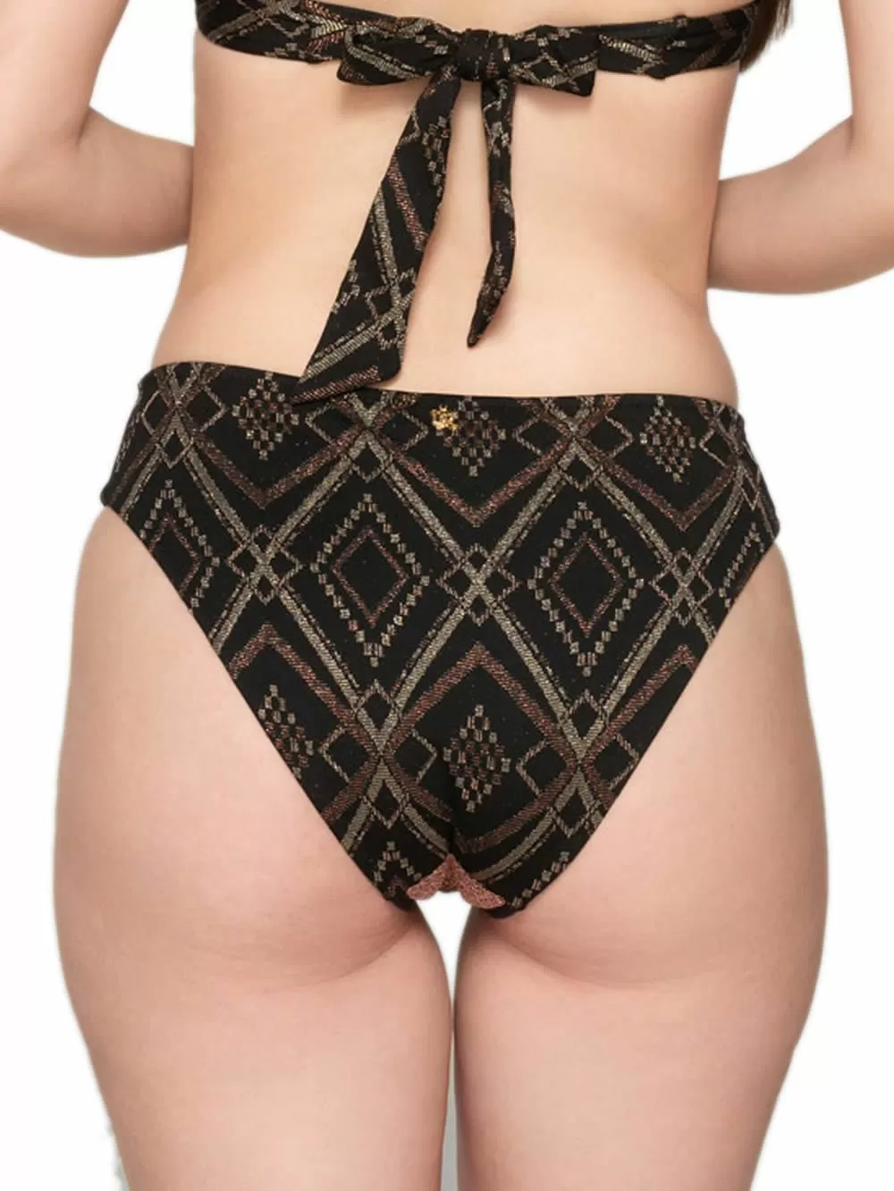 Μαγιό LUNA Manhattan Μπικίνι Σλιπ Φαρδύ Ψηλό - Lurex - Χωρίς Ραφές