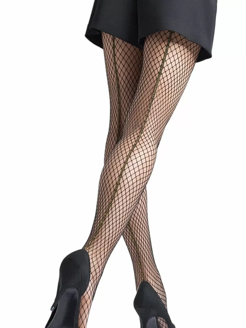 Καλσόν MARILYN Charly Δικτυωτό - Lurex Ραφή 