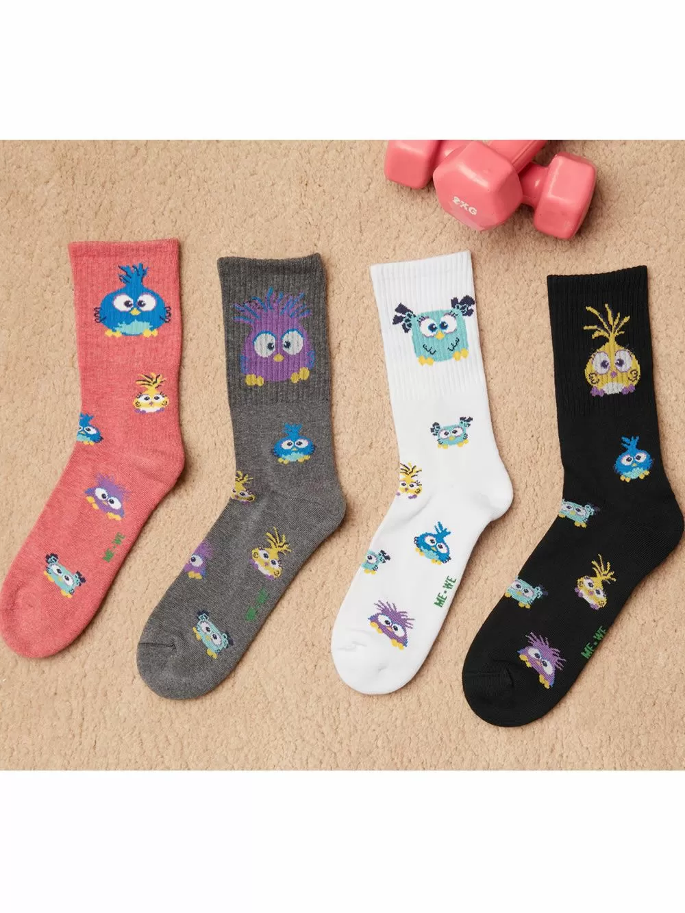 MEWE Γυναικεία Κάλτσα Angry Birds - Γεμάτο Βαμβάκι