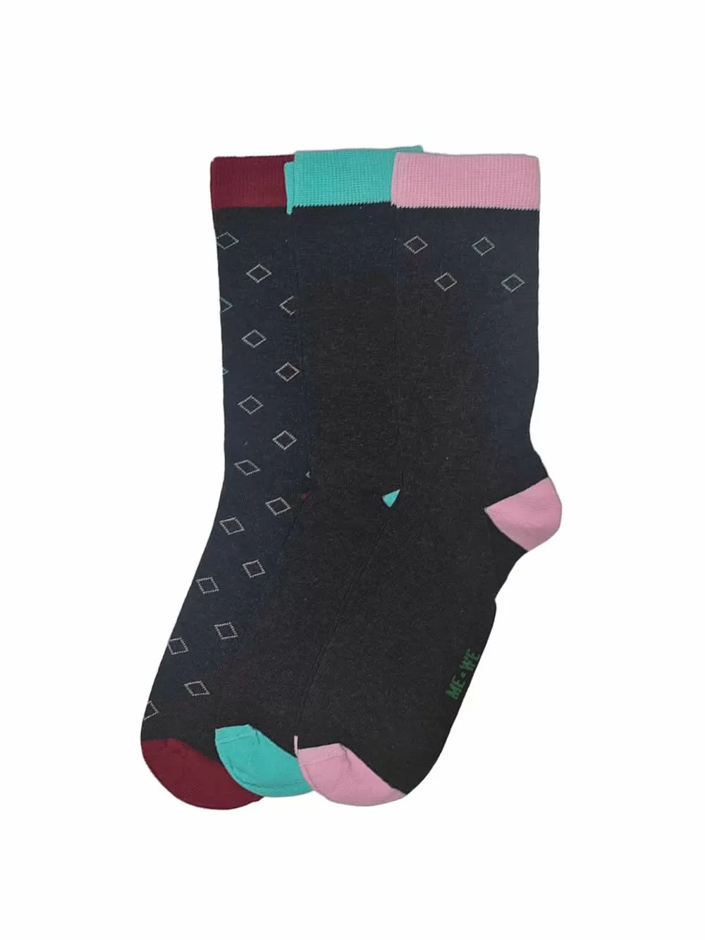 MEWE Γυναικεία Κάλτσα - Ελαστικό Βαμβάκι - Πακέτο με 3