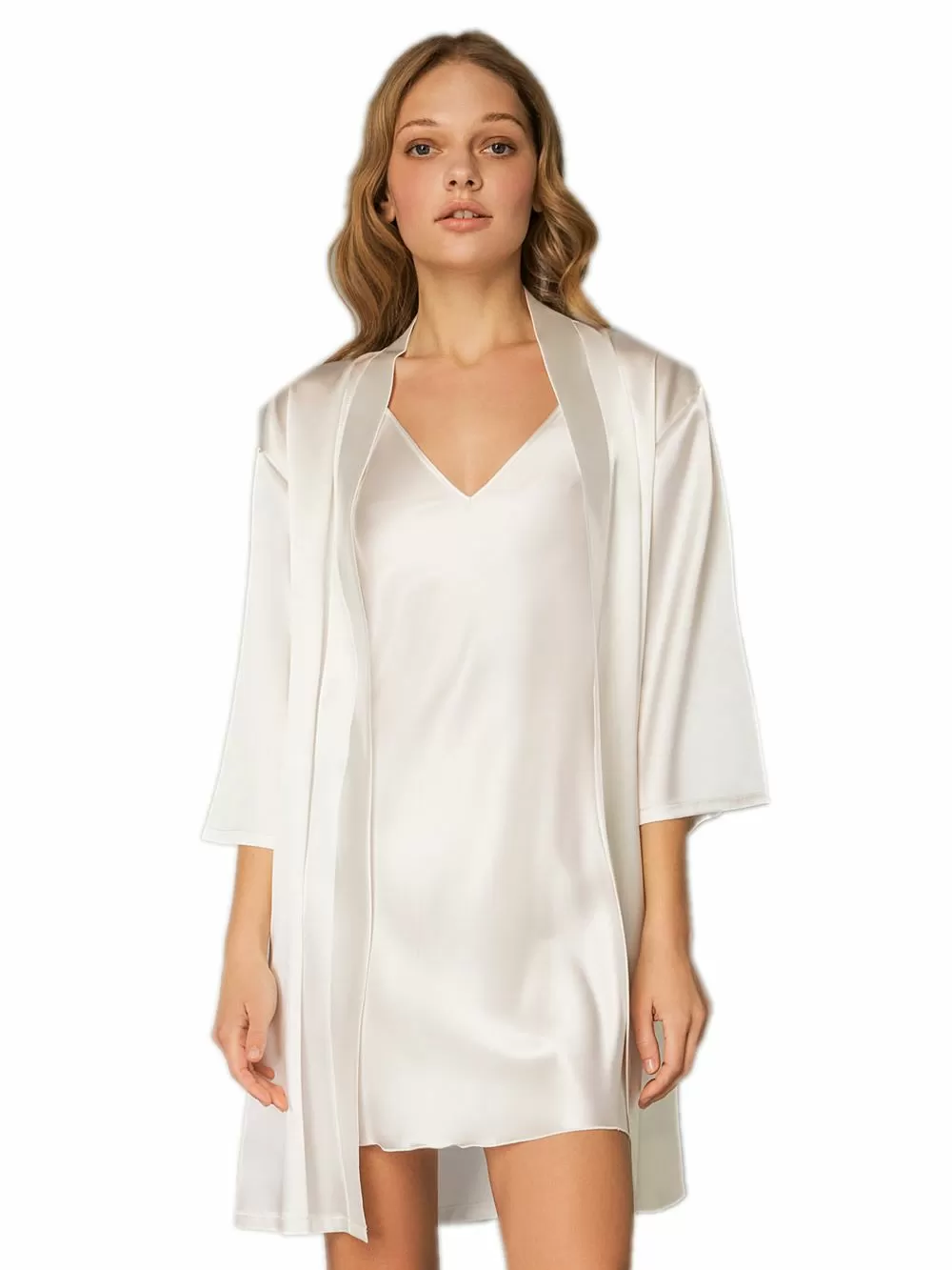 MILENA BY PARIS Νυχτικό & String - Απαλό Σατέν - Νυφική Πρόταση