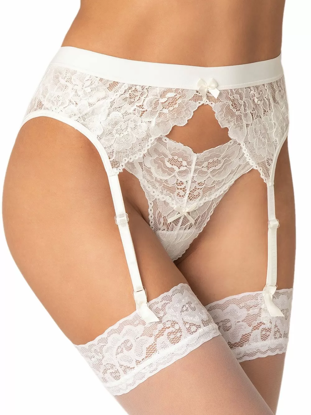 MILENA BY PARIS Ζαρτιέρες - Floral Δαντέλα - Νυφική Πρόταση