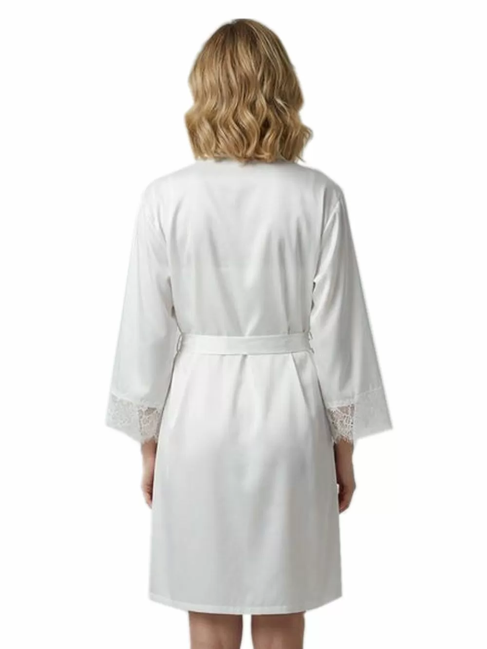 MILENA BY PARIS Ρόμπα - Απαλό Σατέν & Δαντέλα - Νυφική Πρόταση 