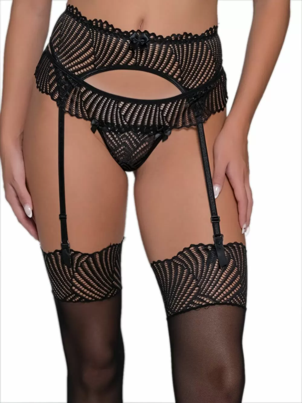 MILENA BY PARIS Ζαρτιέρα - Πλεχτή Δαντέλα