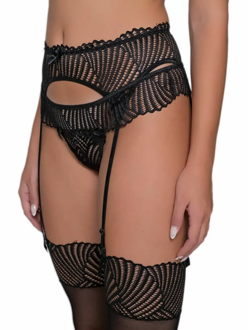 MILENA BY PARIS Ζαρτιέρα - Πλεχτή Δαντέλα