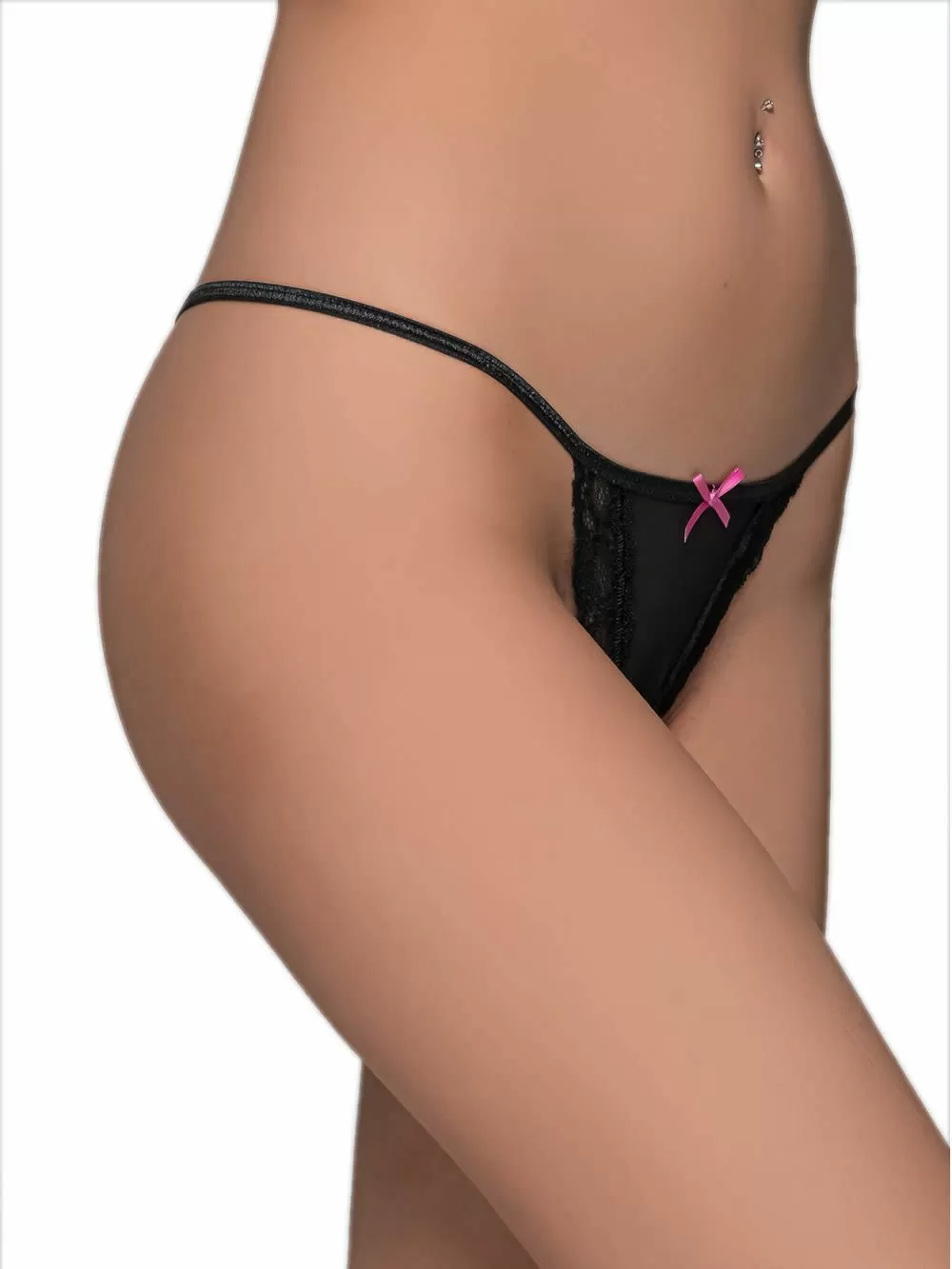 MILENA BY PARIS G-String - Διαφάνεια & Δαντέλα
