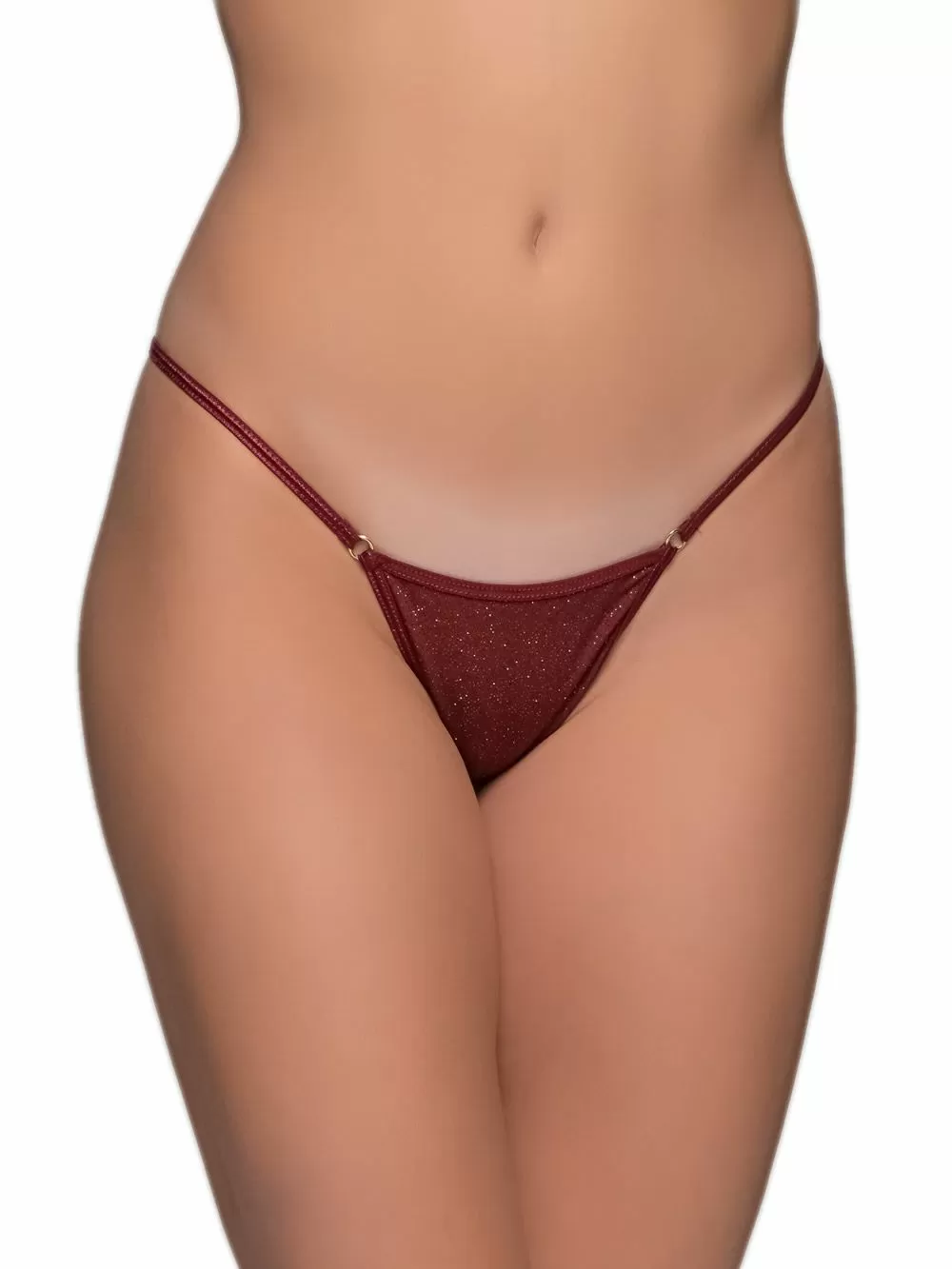 MILENA BY PARIS G-String - Σατινέ Λαμπερό Ύφασμα