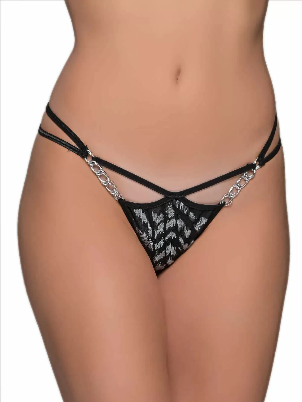 MILENA BY PARIS String - Ανάγλυφο Βελούδινο Σχέδιο - Κόσμημα Αλυσίδα