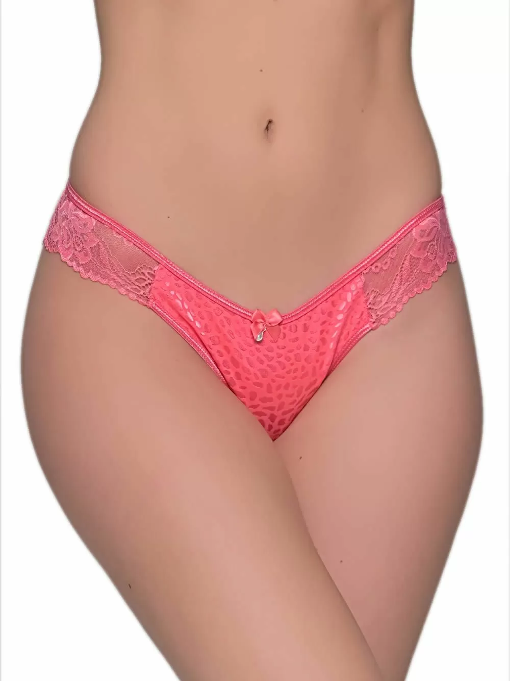 MILENA BY PARIS Brazilian Slip - Floral Δαντέλα & Σατέν Σχέδιο