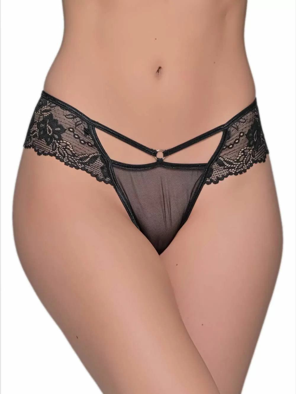 MILENA BY PARIS Brazilian Slip - Floral Δαντέλα & Διαφάνεια