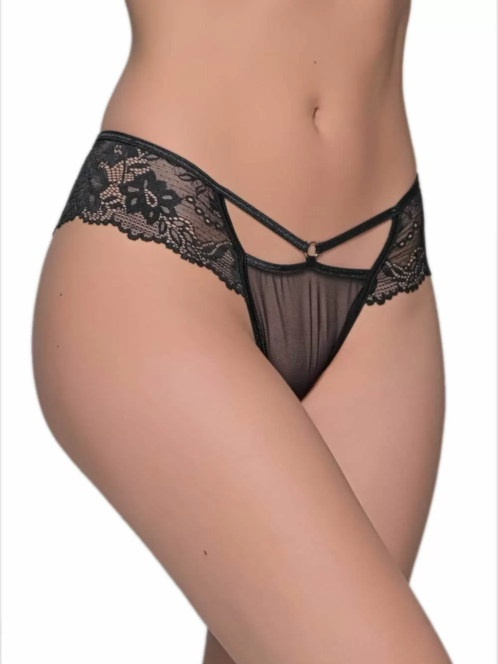 MILENA BY PARIS Brazilian Slip - Floral Δαντέλα & Διαφάνεια