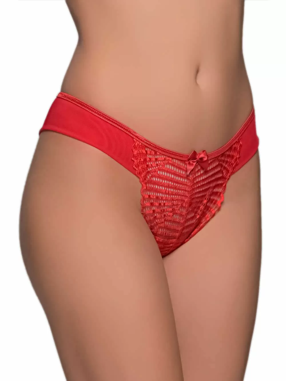 MILENA BY PARIS Brazilian Slip - Δαντέλα & Διαφάνεια - Κολακεύει τους γλουτούς