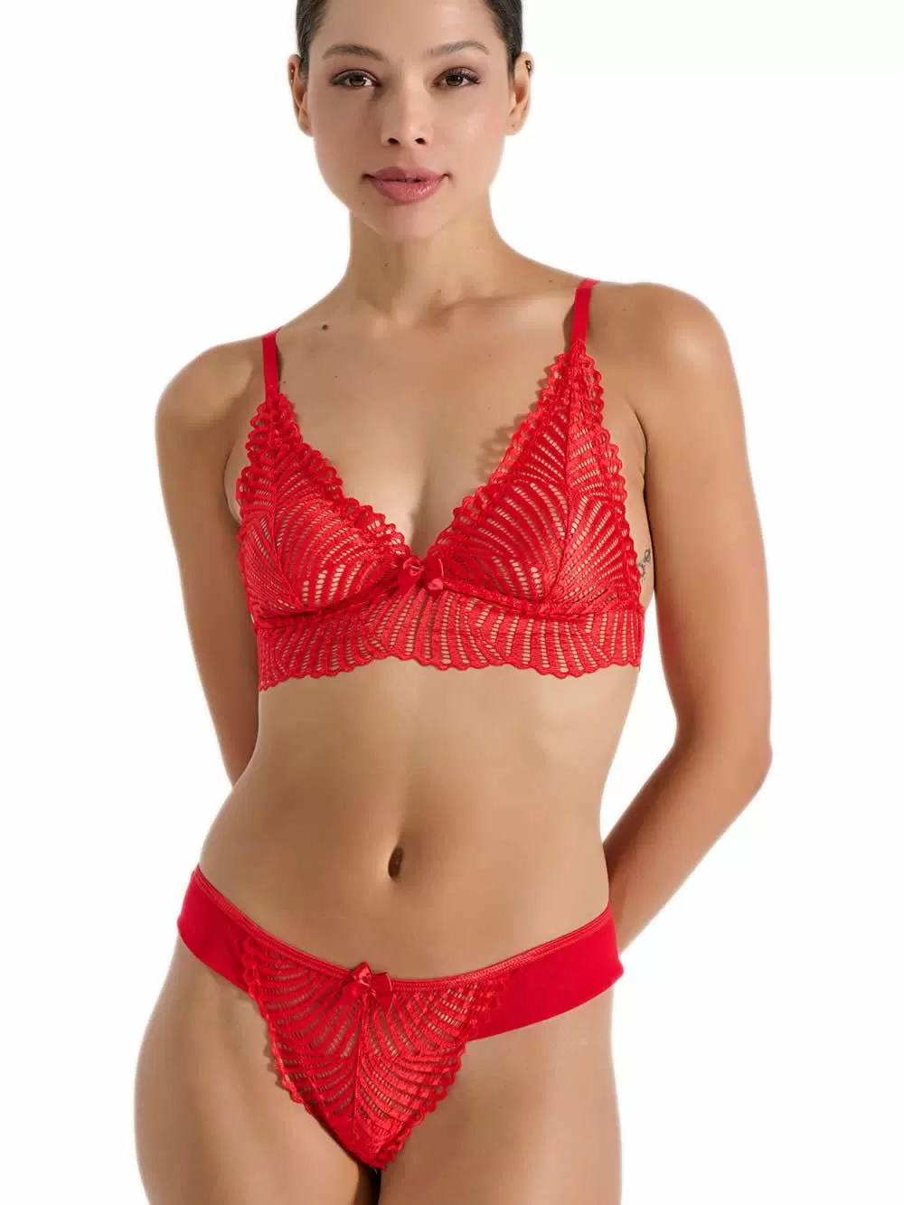 MILENA BY PARIS Brazilian Slip - Δαντέλα & Διαφάνεια - Κολακεύει τους γλουτούς