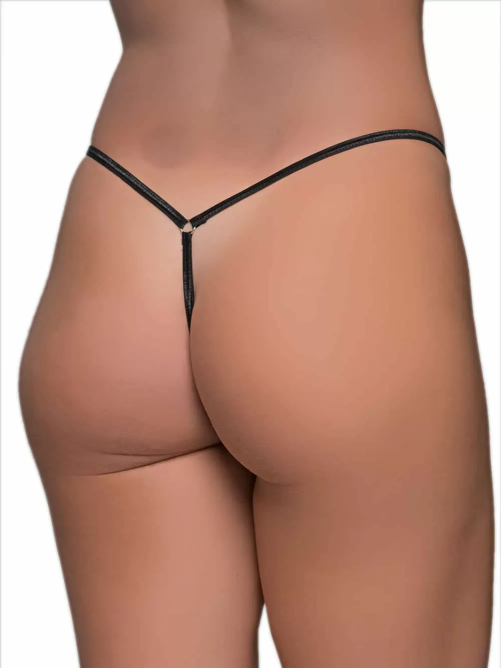 MILENA BY PARIS G-String - Κόσμημα με Πέρλες - Floral Δαντέλα