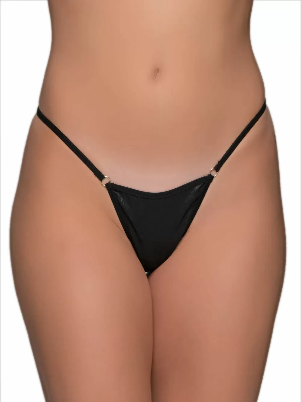 MILENA BY PARIS G-String - Σατέν Ύφασμα & Κρικάκια