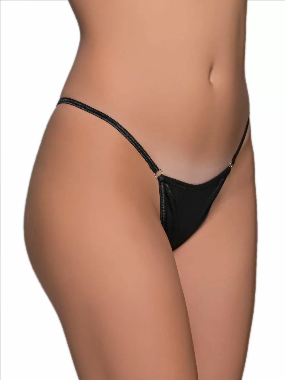 MILENA BY PARIS G-String - Σατέν Ύφασμα & Κρικάκια