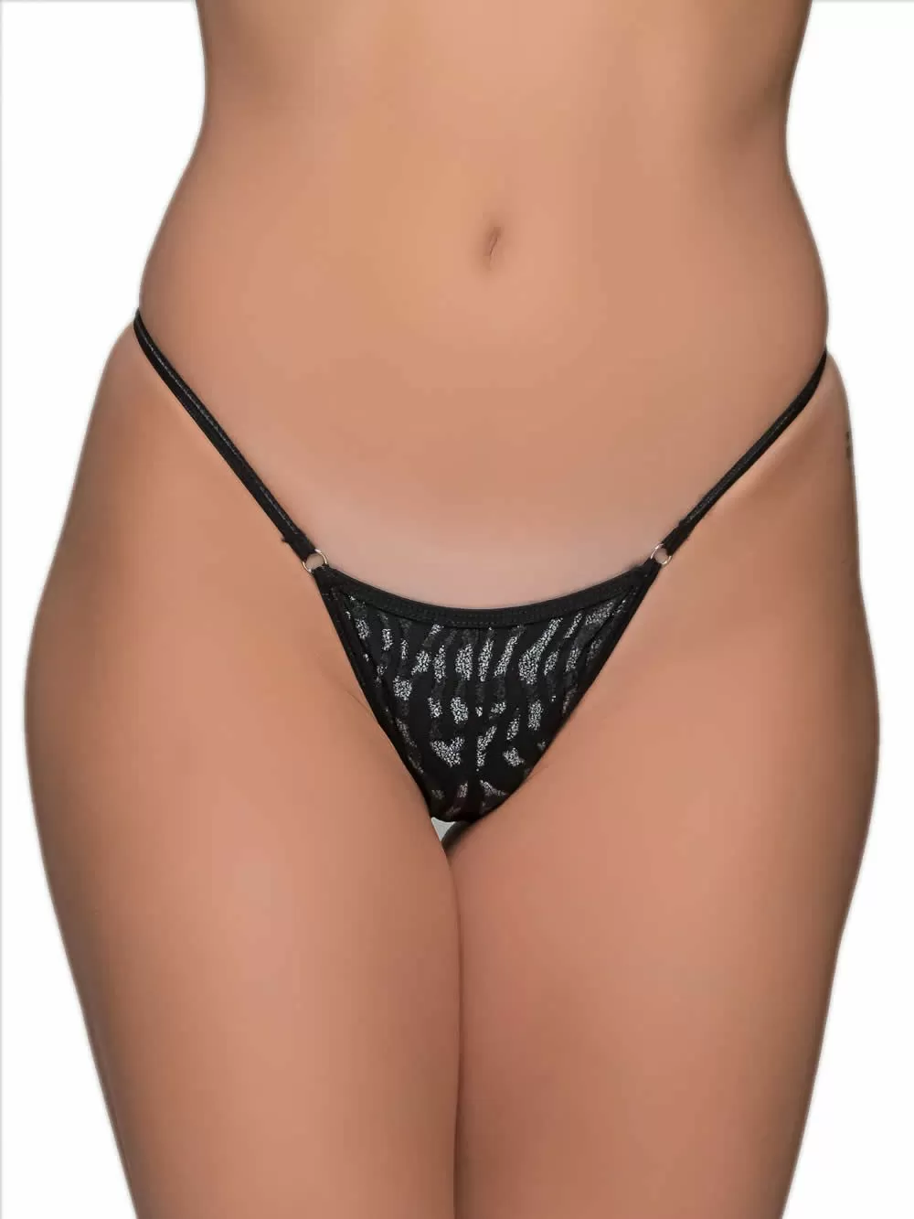 MILENA BY PARIS G-String - Ανάγλυφο Βελούδο - Λαμπερές Λεπτομέρειες