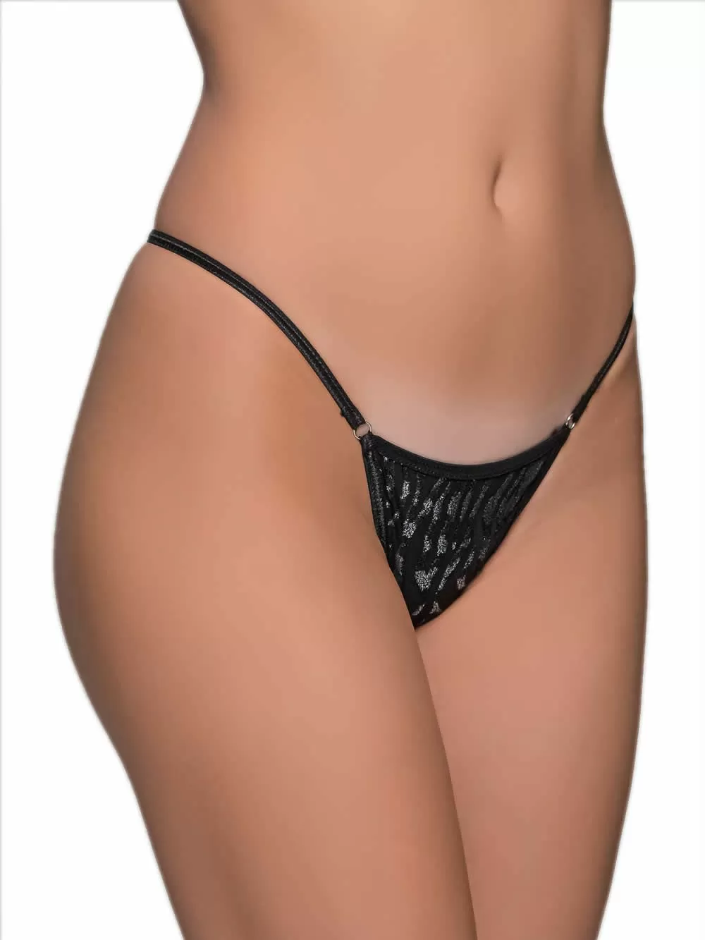 MILENA BY PARIS G-String - Ανάγλυφο Βελούδο - Λαμπερές Λεπτομέρειες