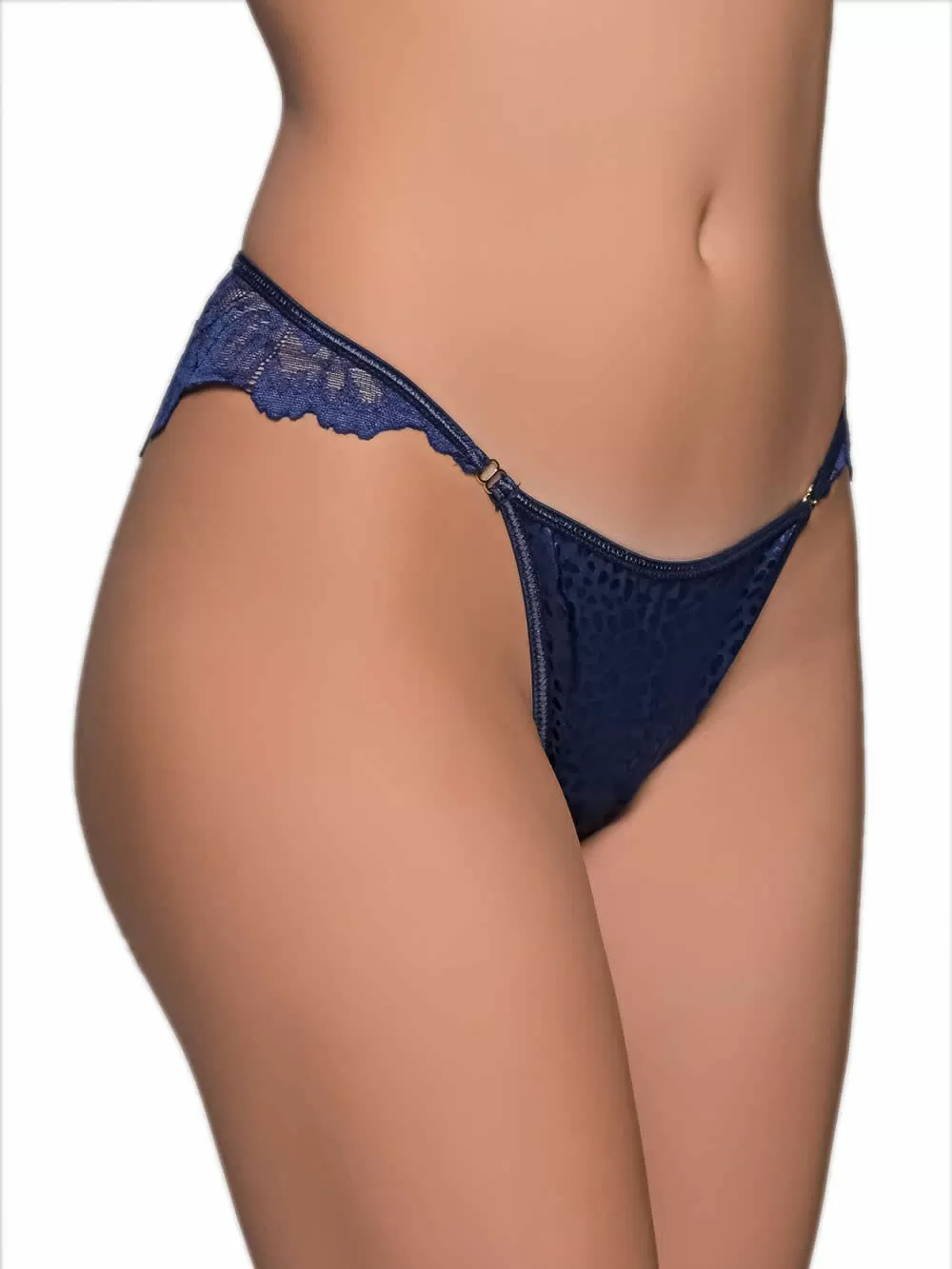 MILENA BY PARIS Brazilian Slip - Σατινέ Ύφασμα & Δαντέλα 