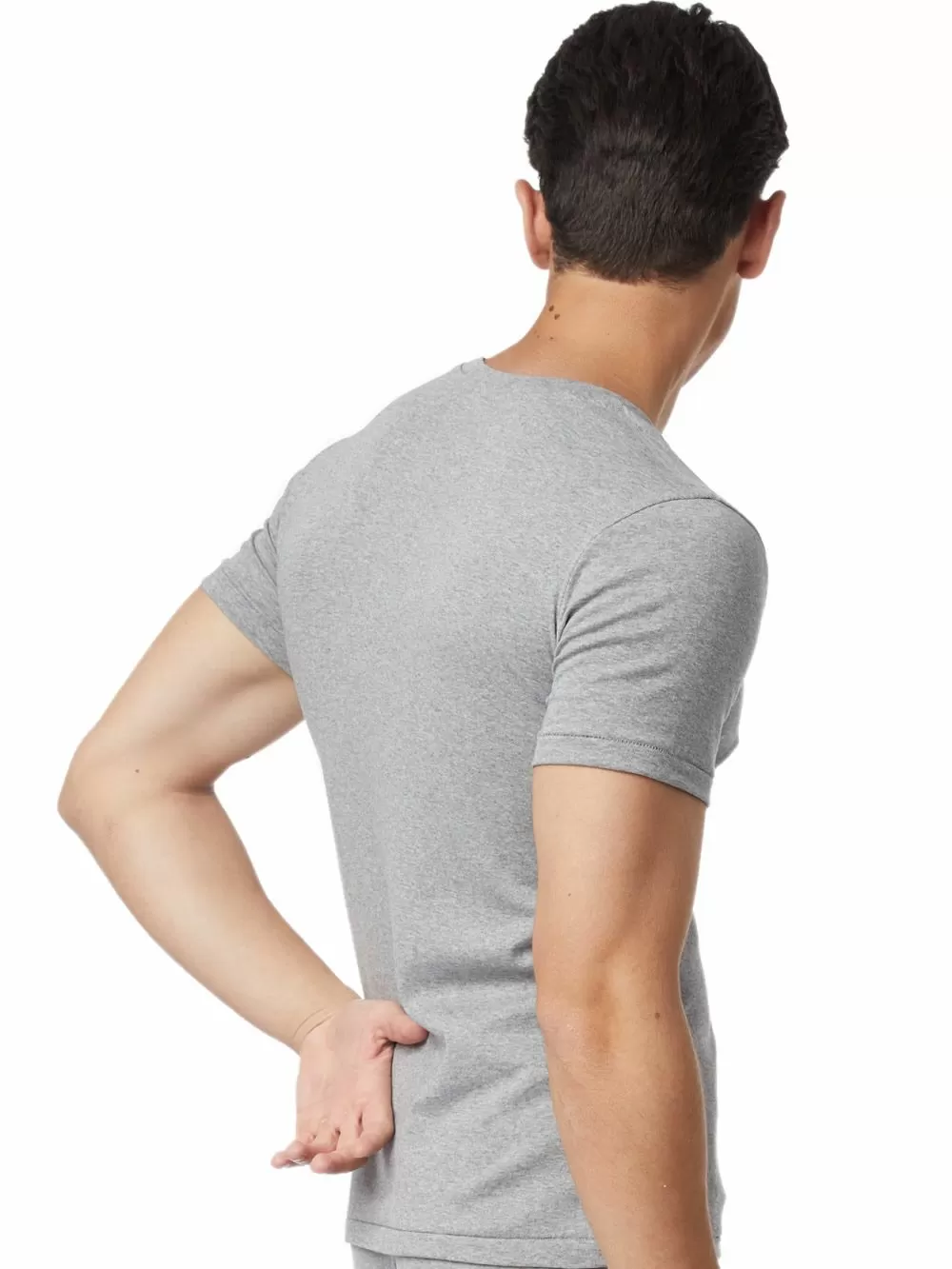 Minerva MicroCotton Αντρική Φανέλα T-Shirt Comfort Σχήμα V - Συσκευασία με 2