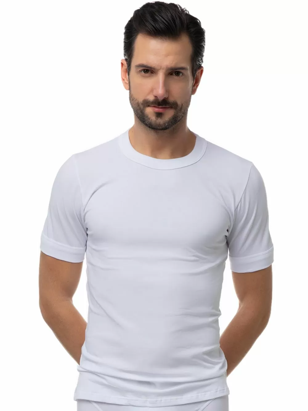 MINERVA Sporties Ανδρικό T-Shirt - Ελαστικό Βαμβάκι - 2 Τεμάχια