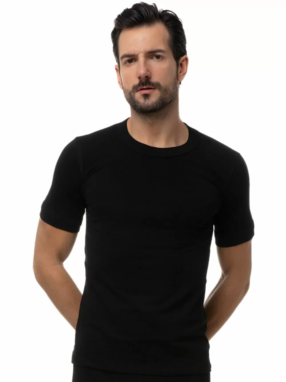 MINERVA Sporties Ανδρικό T-Shirt - Ελαστικό Βαμβάκι - 2 Τεμάχια