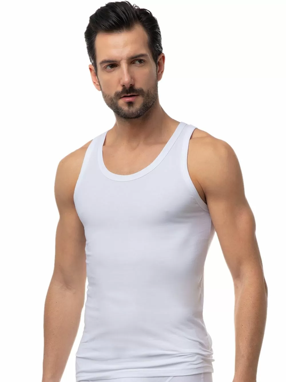 Minerva Ανδρική Φανέλα Sporties με Τιράντα - Βαμβακερή - Πακέτο με 2