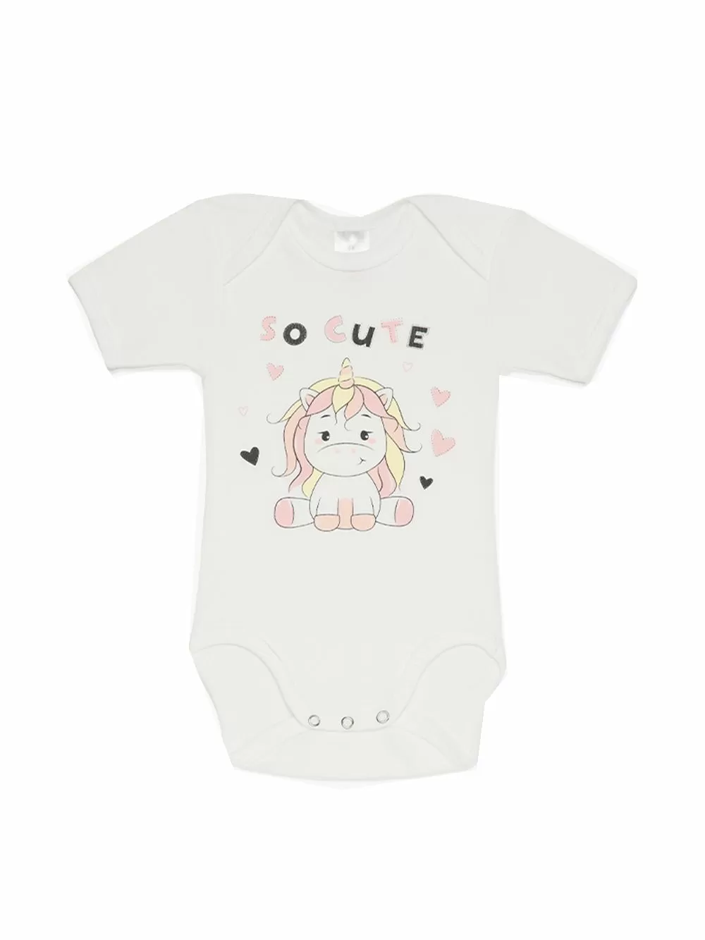 Βρεφικά Κορμάκια MINERVA για κορίτσι UNICORN - 100% Αγνό Βαμβάκι - Πακέτο με 4