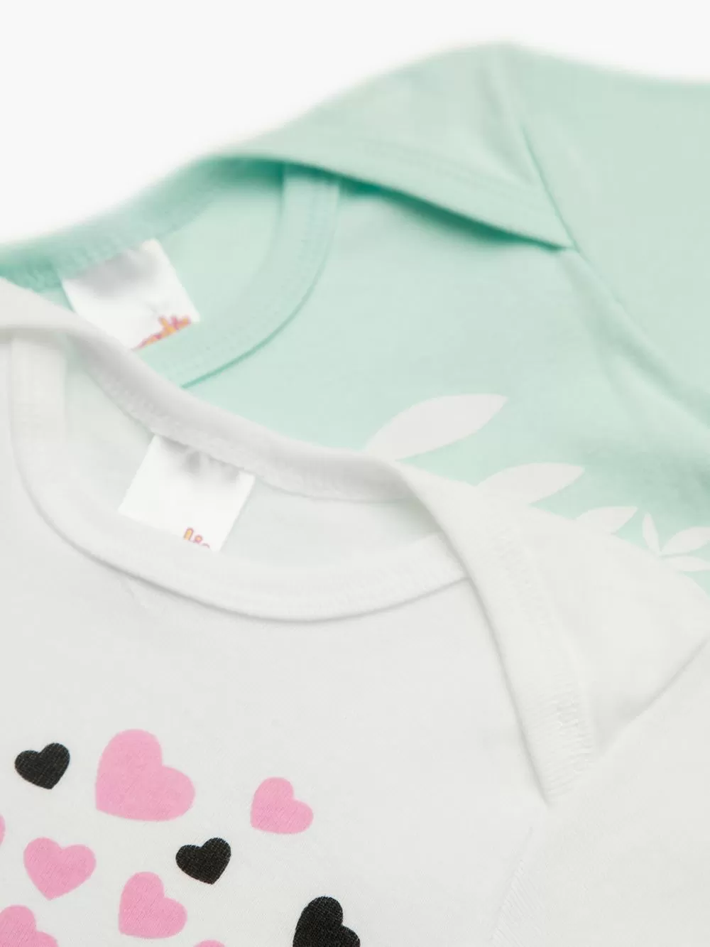 Βρεφικά Κορμάκια MINERVA για κορίτσι MEOW - 100% Αγνό Βαμβάκι - Πακέτο με 3