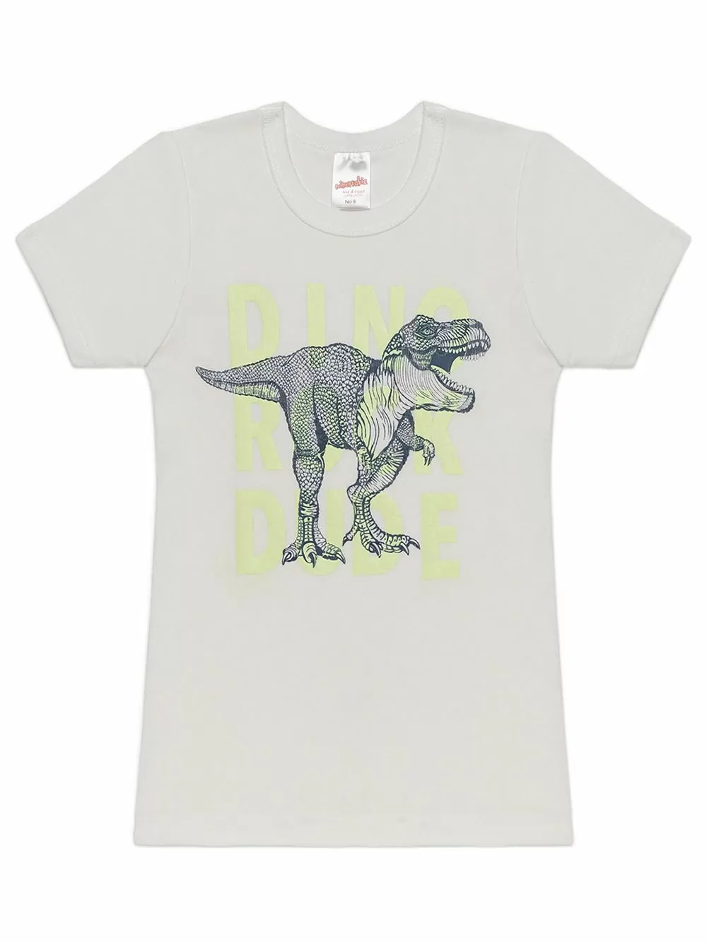 Παιδικό Εφηβικό T-shirt MINERVA Dino Rock - 100% Αγνό Βαμβάκι 