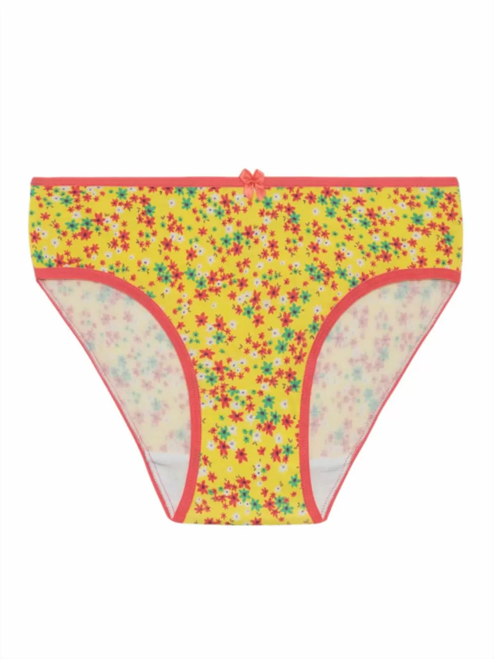 Εφηβικό Σλιπ MINERVA LOVE Floral - 100% Αγνό Βαμβάκι - Πακέτο με 3