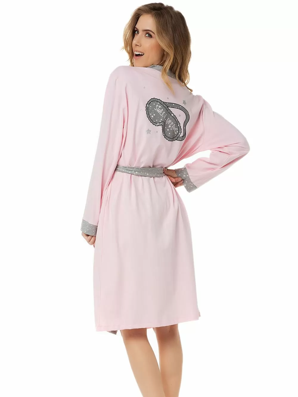 MINERVA Set Νυχτικό & Ρόμπα Dreaming - 100% Βαμβάκι Interlock - Χειμώνας 2020/21