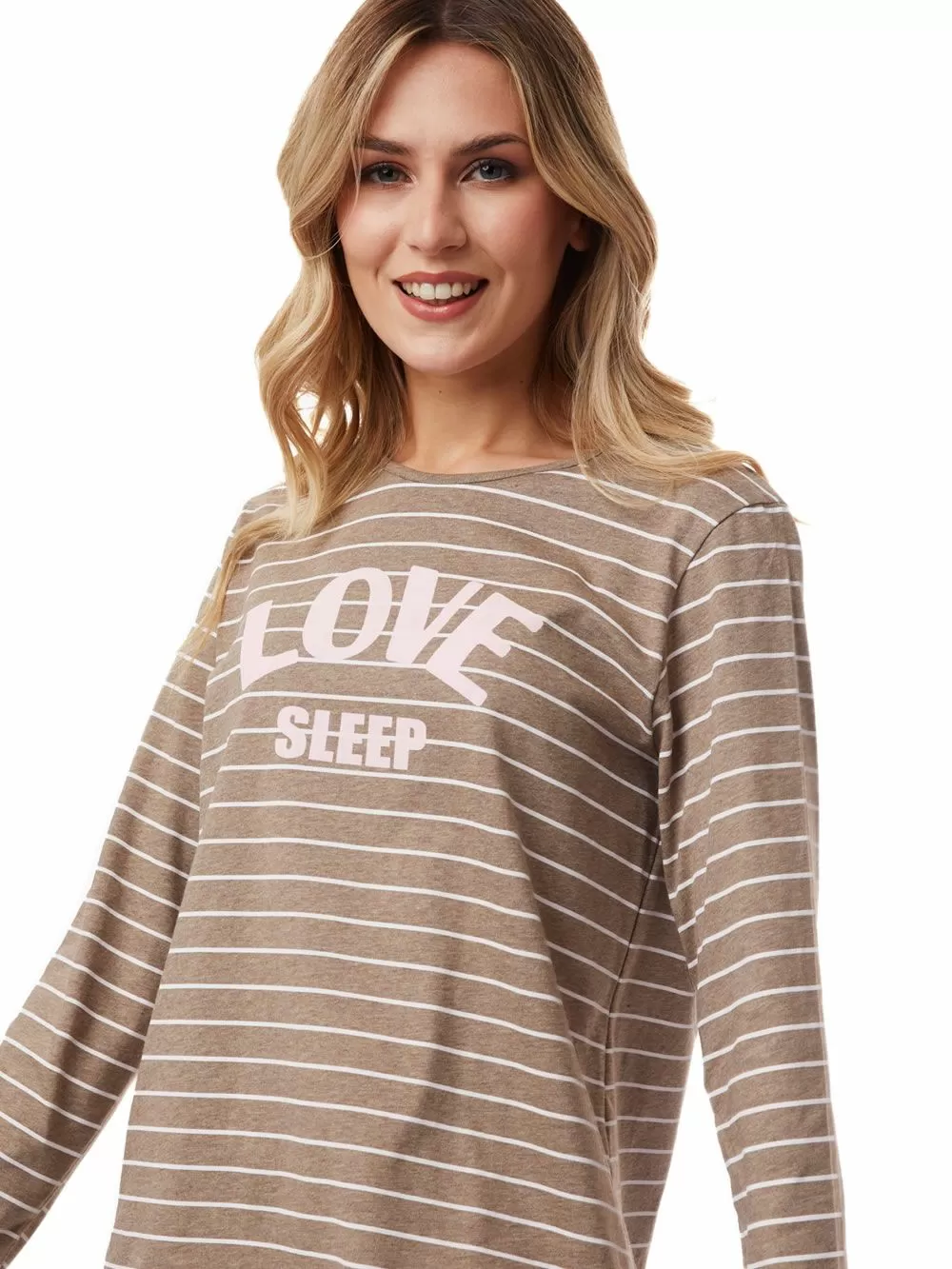 Πυτζάμα Γυναικεία MINERVA SLEEP -100% Βαμβάκι Interlock 