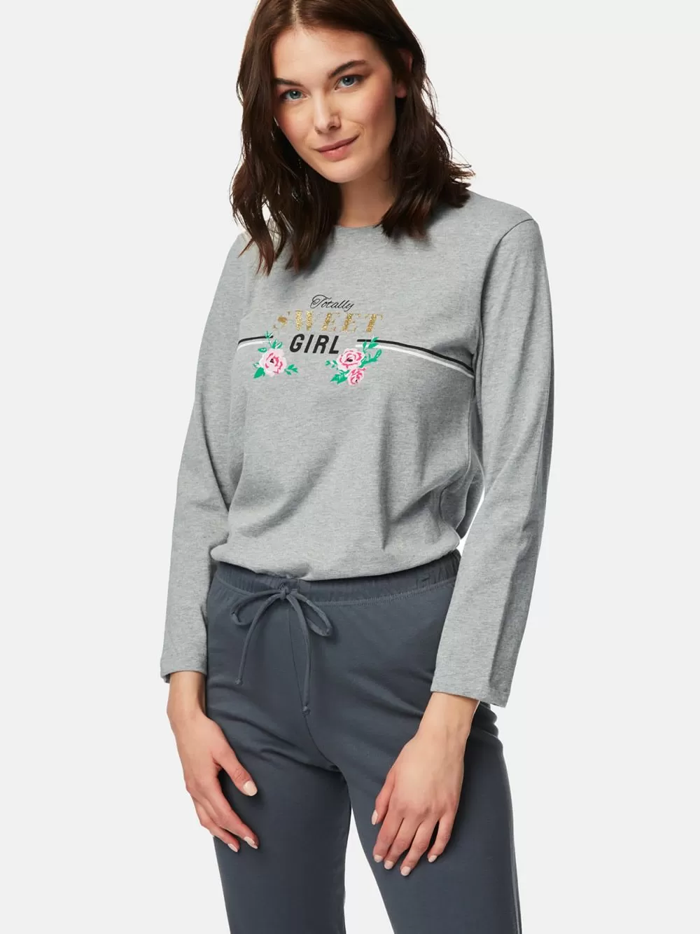 Γυναικεία Πυτζάμα MINERVA Sweet Girl - 100% Βαμβάκι Interlock