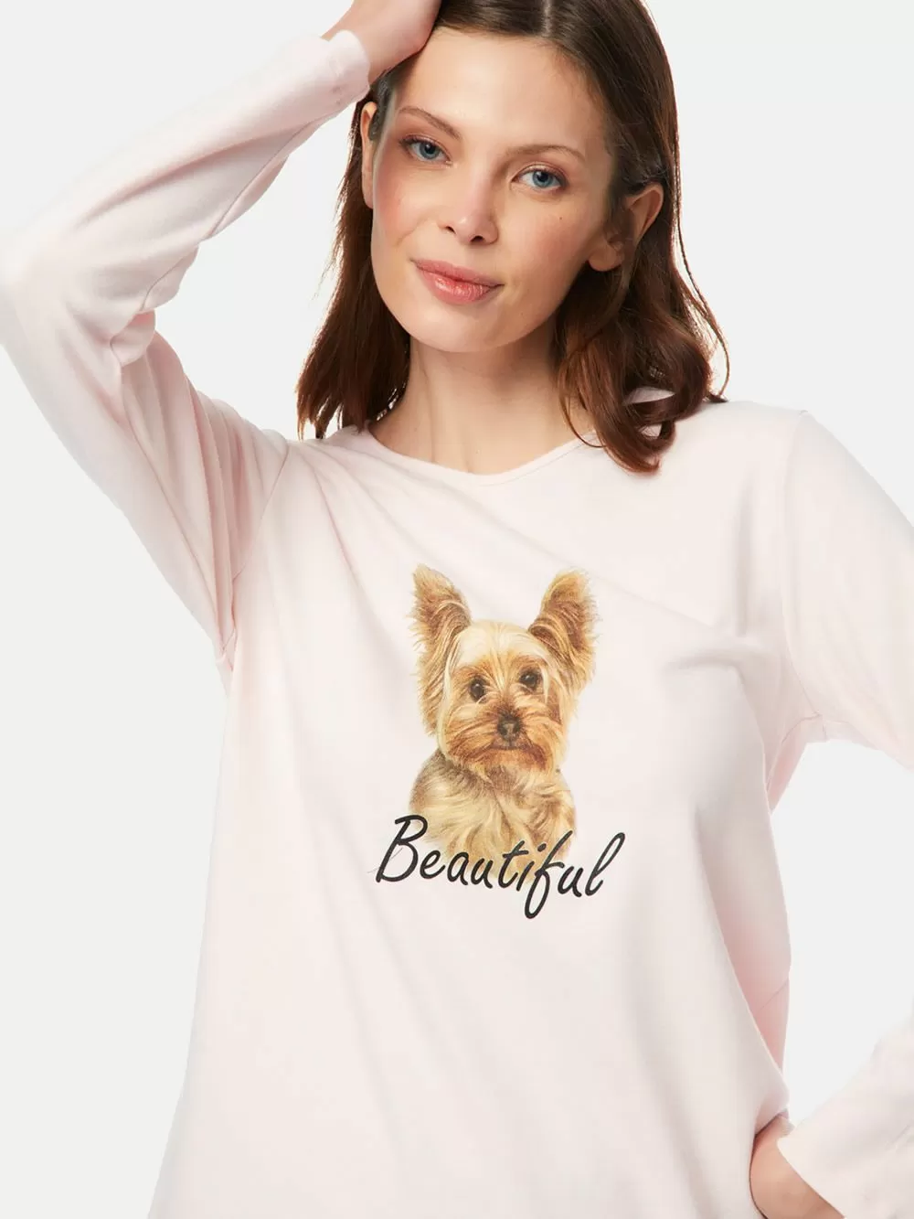 Γυναικεία Πυτζάμα MINERVA DARK ROMANCE- 100% Βαμβάκι Interlock