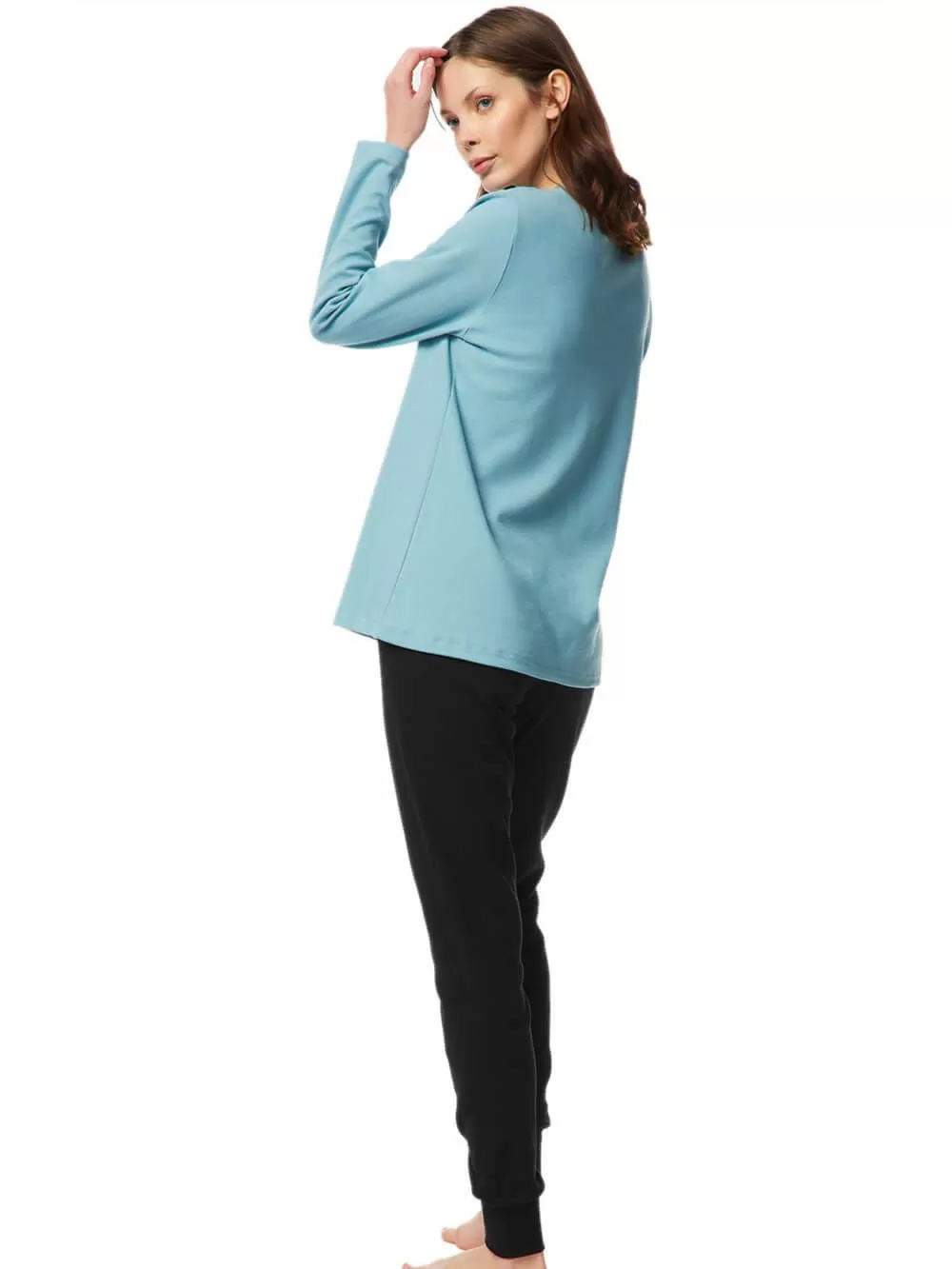 Γυναικεία Πυτζάμα MINERVA DARK ROMANCE - 100% Βαμβάκι Interlock