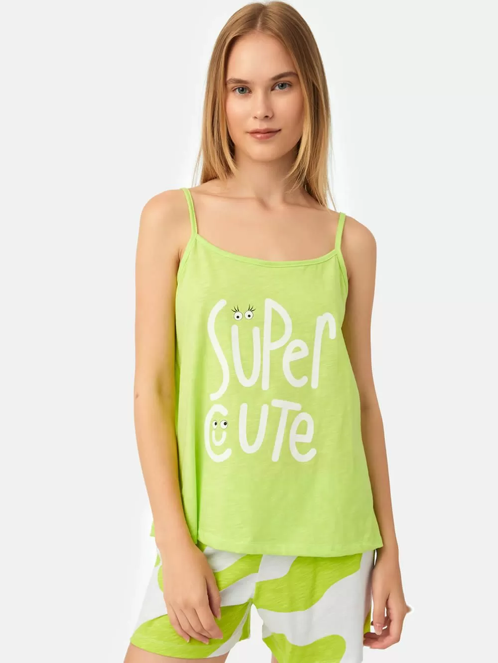 Γυναικεία Πυτζάμα MINERVA SUPER CUTE - 100% Βαμβακερή