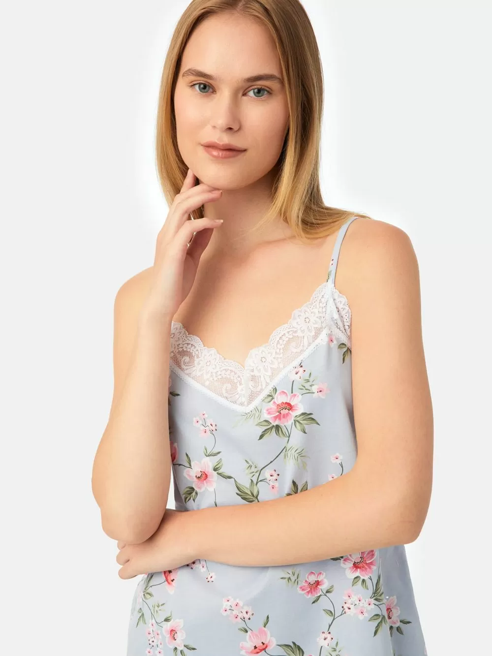 Γυναικεία Πυτζάμα MINERVA Bloom - 100% Βαμβακερή