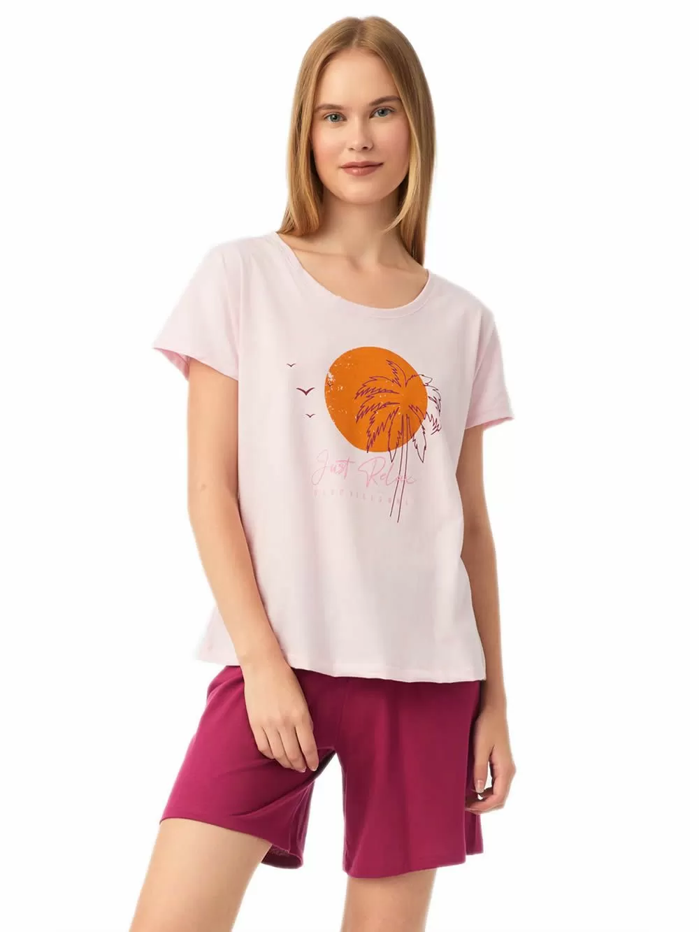 Γυναικεία Πυτζάμα MINERVA TROPICAL - 100% Βαμβακερή