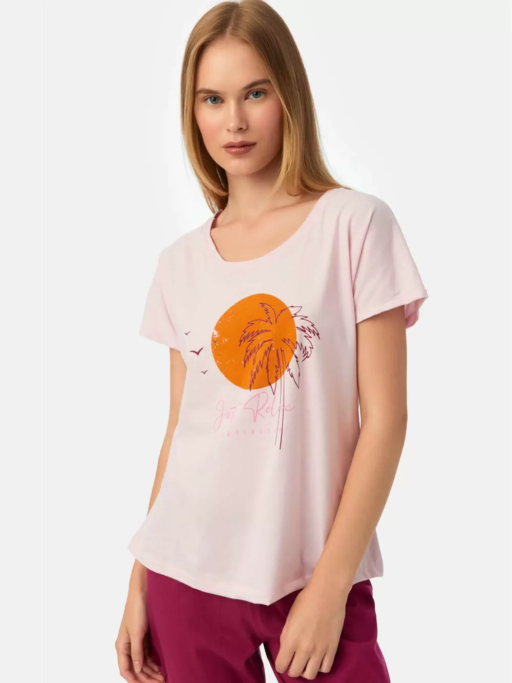 Γυναικεία Πυτζάμα MINERVA TROPICAL - 100% Βαμβακερή