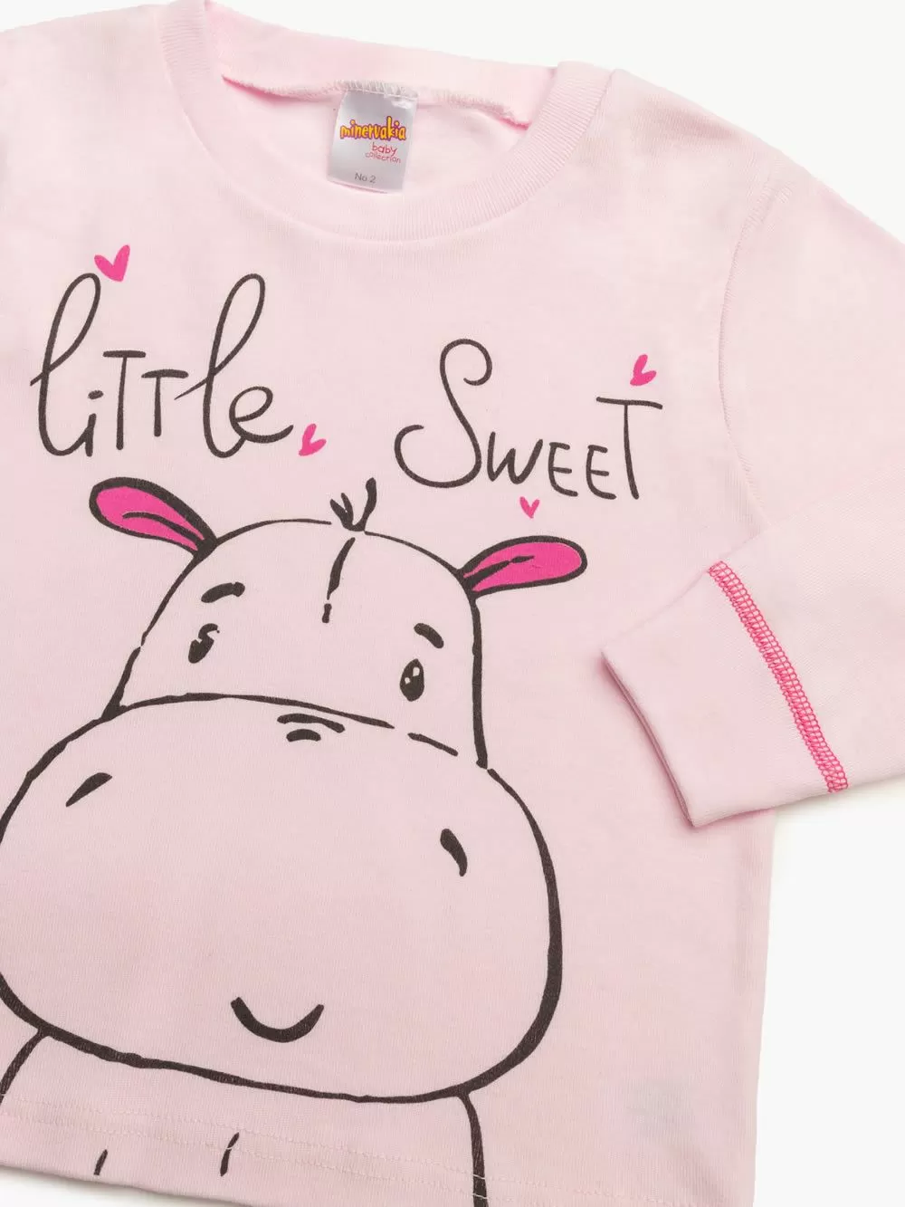 Βρεφική Πυτζάμα MINERVA Unisex Rib Little Guys - 100% Αγνό Βαμβάκι 