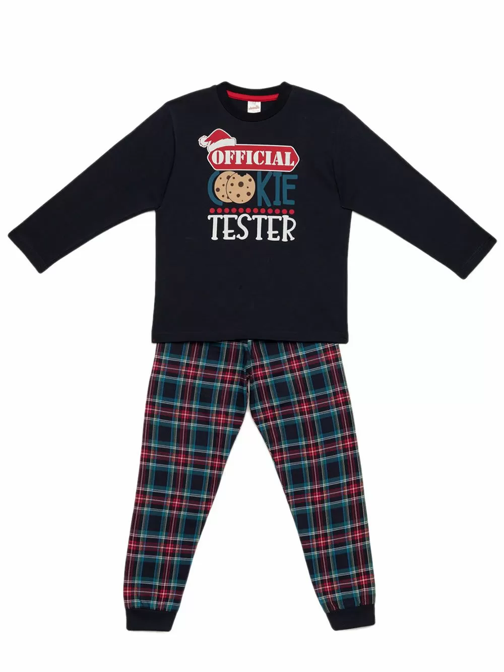 Παιδική Πυτζάμα MINERVA Xmas Cookie για αγόρι - 100% Aγνό Βαμβάκι