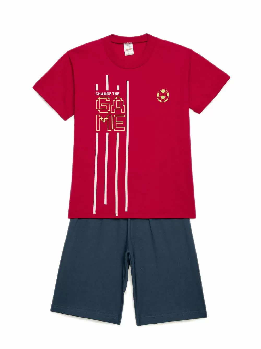 Παιδική Πυτζάμα MINERVA για Αγόρι Change the Game - 100% Aγνό Βαμβάκι