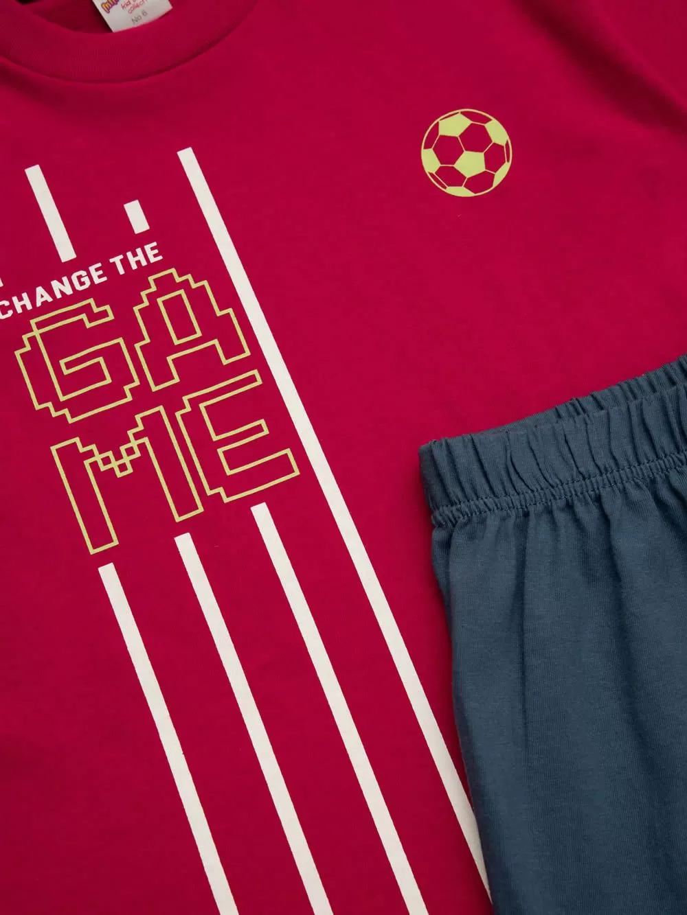 Παιδική Πυτζάμα MINERVA για Αγόρι Change the Game - 100% Aγνό Βαμβάκι