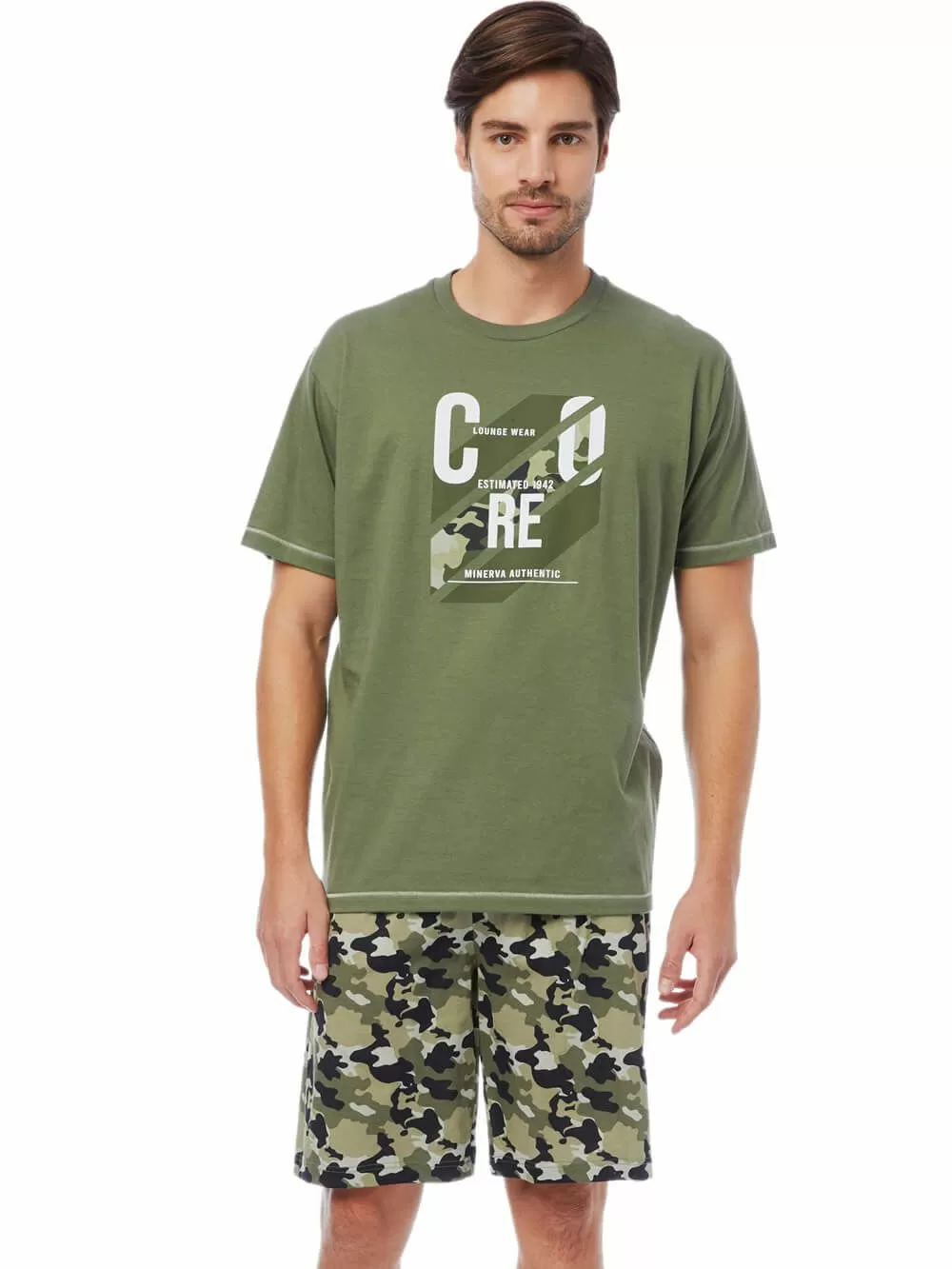 Ανδρική Πυτζάμα MINERVA Core - 100% Βαμβακερή 