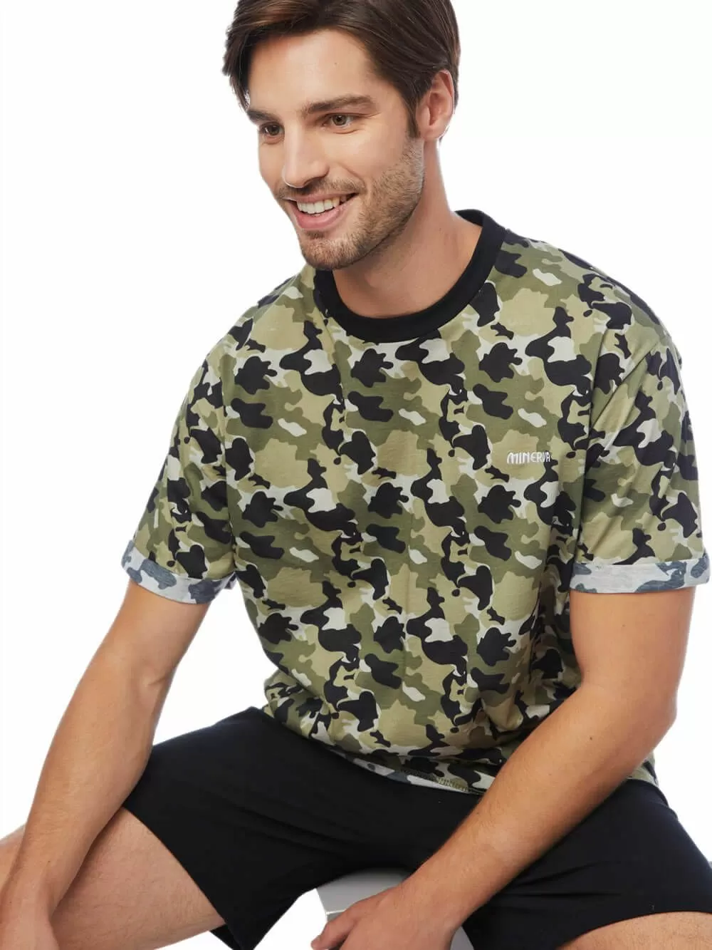 Ανδρική Πυτζάμα MINERVA Camo - 100% Βαμβακερή 